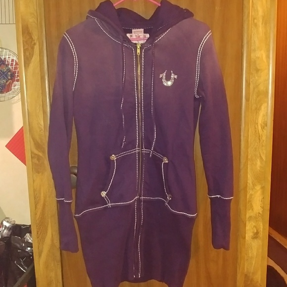 true religion purple hoodie